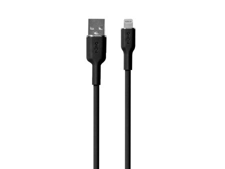 PURO Soft USB-A til Lightning Kabel 1.5m - Sort Online Hot Sale