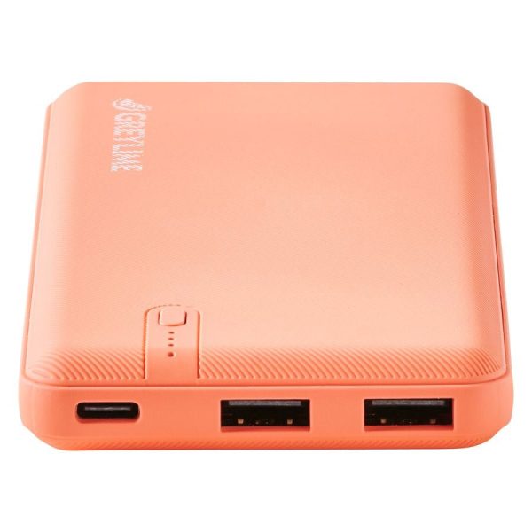 GreyLime 12W Ocean 10.000 mAh - PowerBank 2x USB-A - Orange Online Sale