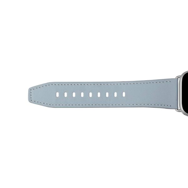 Apple Watch (42 44 SE 45 46 49mm) Puro E-CLASSIC Vegansk Læder Urrem - Lyseblå Sale