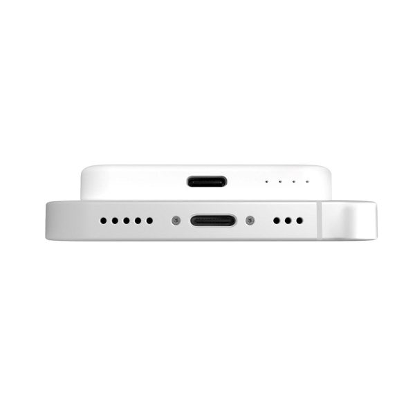 Puro Mini Power Mag 15W Magnetisk Powerbank 4200 mAh m. USB-C Stik - MagSafe Kompatibel - Hvid Hot on Sale