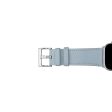 Apple Watch (42 44 SE 45 46 49mm) Puro E-CLASSIC Vegansk Læder Urrem - Lyseblå Sale