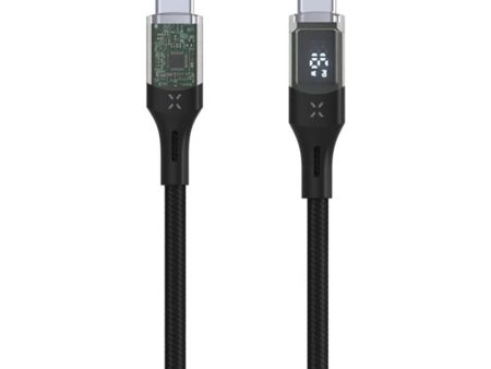 Fixed LED Display USB-C til USB-C PD Kabel 100W - 2m - Sort Hot on Sale