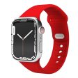 Apple Watch (38 40 SE 41 42mm) Vonmählen Classic Band 2 Genanvendt Silikone Rem - Rød on Sale