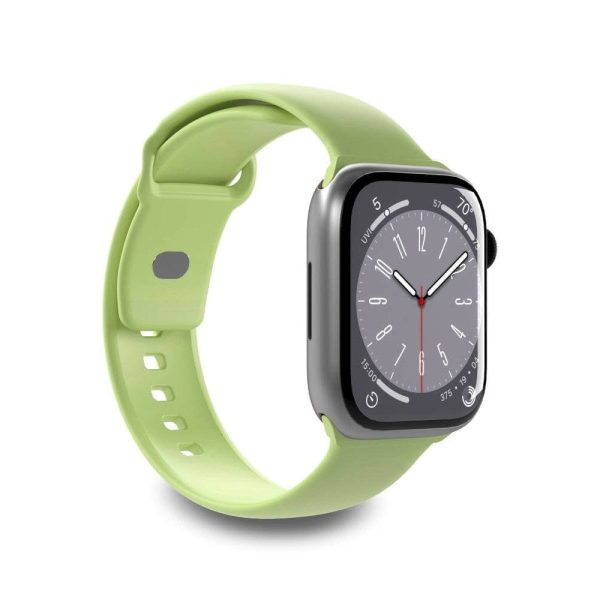 Apple Watch (38 40 SE 41 42mm) Puro ICON Silicone Urrem - Lysegrøn Supply