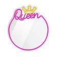 Forever Light LED Neon Lys Spejl -  Queen  Online Hot Sale