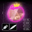 Forever Light LED Neon Lys Spejl -  Queen  Online Hot Sale