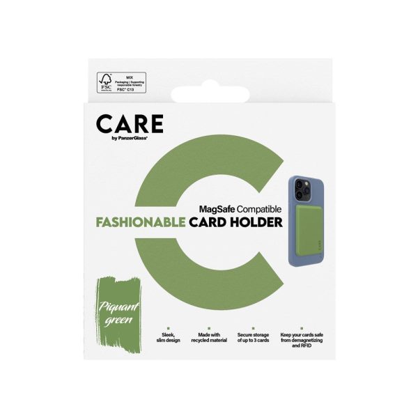 CARE by PanzerGlass Kortholder til Mobil - MagSafe Kompatibel - Grøn Online Hot Sale