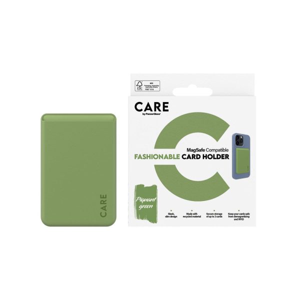 CARE by PanzerGlass Kortholder til Mobil - MagSafe Kompatibel - Grøn Online Hot Sale