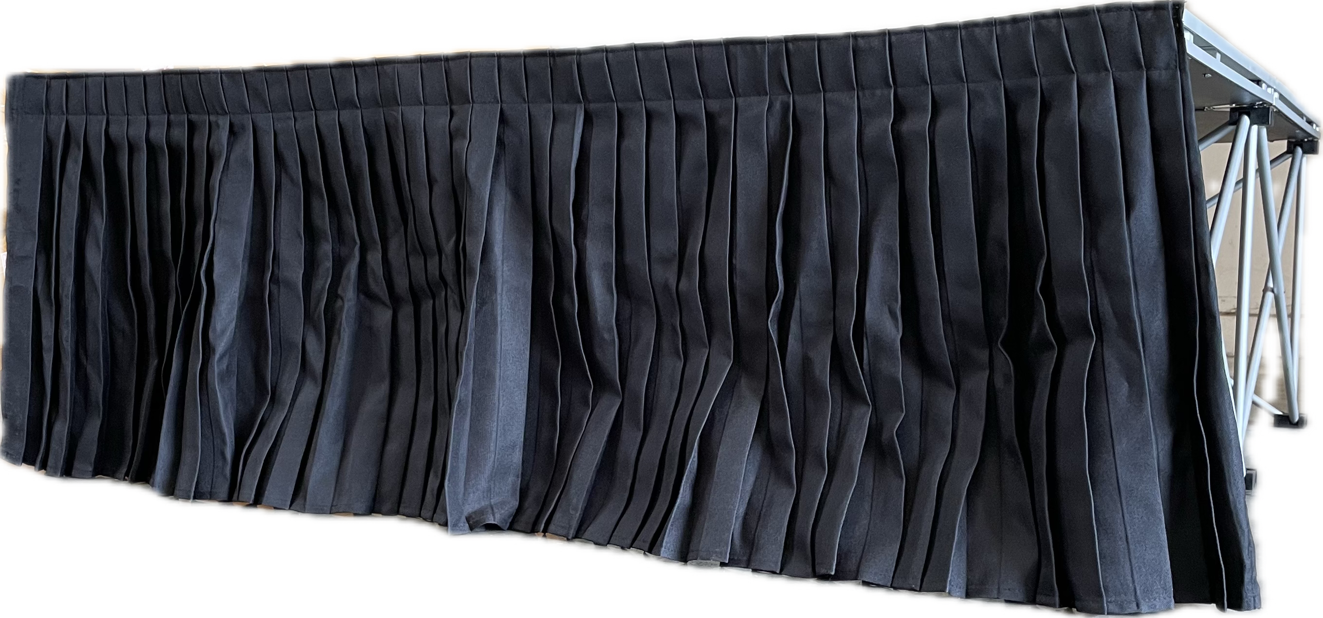 Tetra-Teknica SPS-01 16 x48  Polyester Stage Platfrom Skirt, Color Black For Discount