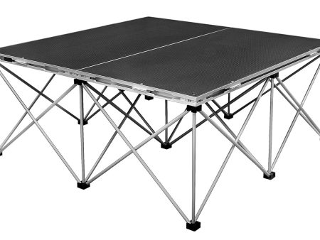 Tetra-Teknica PSR-24 4 x4  Folding Portable Stage Platform Modular Unit with 24” 9-strut Centipede Riser For Cheap