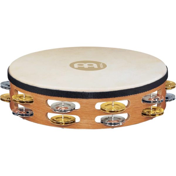 Meinl 10  Goat Skin, Dual Alloy Tambourine, 2 Row on Sale