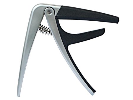 Tetra-Teknica Essential Series EGC-08 Single-handed Zinc Alloy Guitar Capo, Color Silver, Matte finish Online now