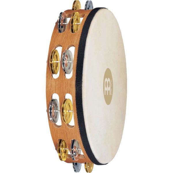 Meinl 10  Goat Skin, Dual Alloy Tambourine, 2 Row on Sale