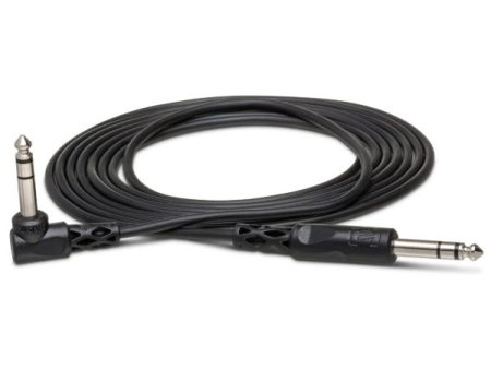 Hosa 10  1 4  Straight TRS to 1 4  Right Angle TRS Cable Online