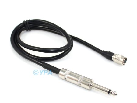 YPA IC4T Guitar Bass Instrument Cable For Audio Technica Wireless Mic System For Discount