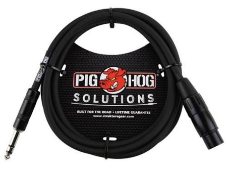 Pig Hog PXTMXF6 6  TRS(M)-XLR(F) Balanced Cable For Sale