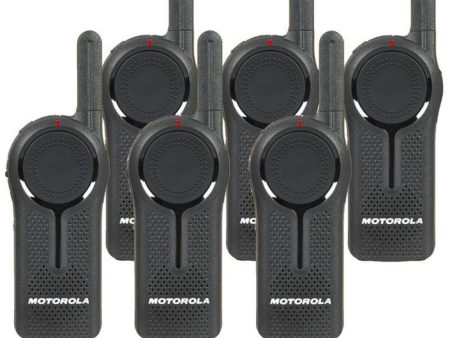 6 Pack of Motorola DLR1060 900MHz ISM Band 1 Watt 6 Channels License Free Digital Two-Way Radio For Sale